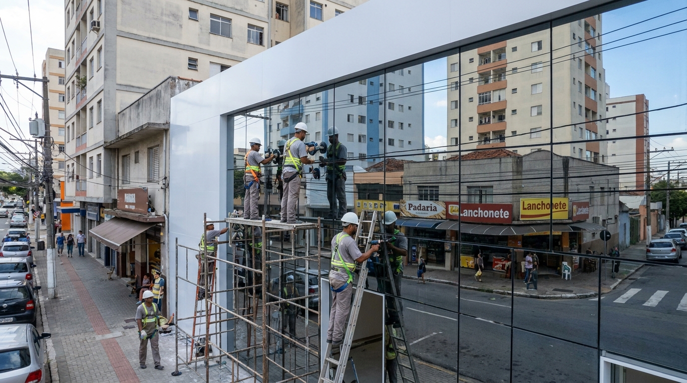 Fechamentos em Vidro em Piracicaba‑SP