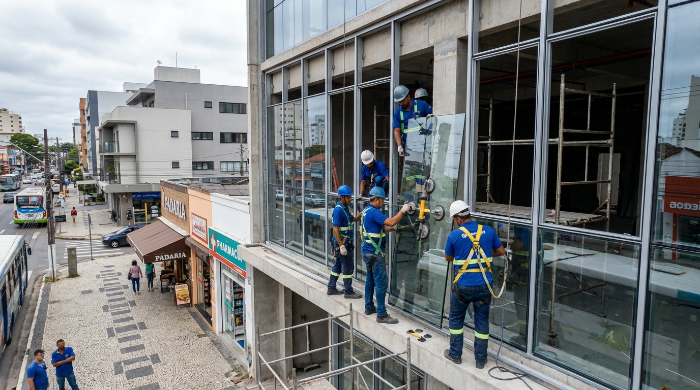 Fachada de Vidro em Piracicaba‑SP